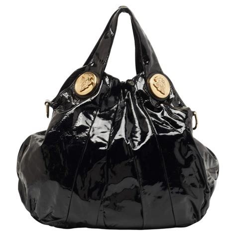 gucci car patent bag|Gucci black patent leather handbag.